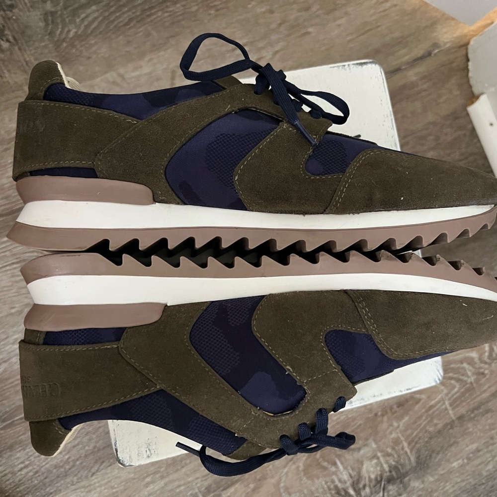 CHARLESTON SHOE CO. Women's Olive and Navy Sneakers - Picture 12 of 13